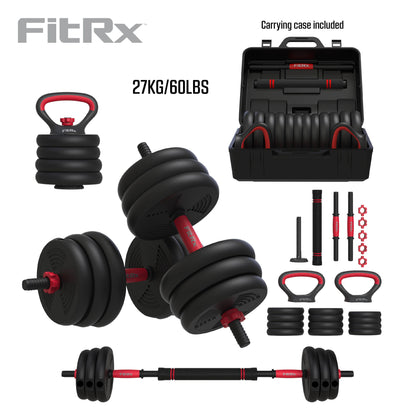 Interchangeable Dumbbell Barbell and Kettlebell Weight Set